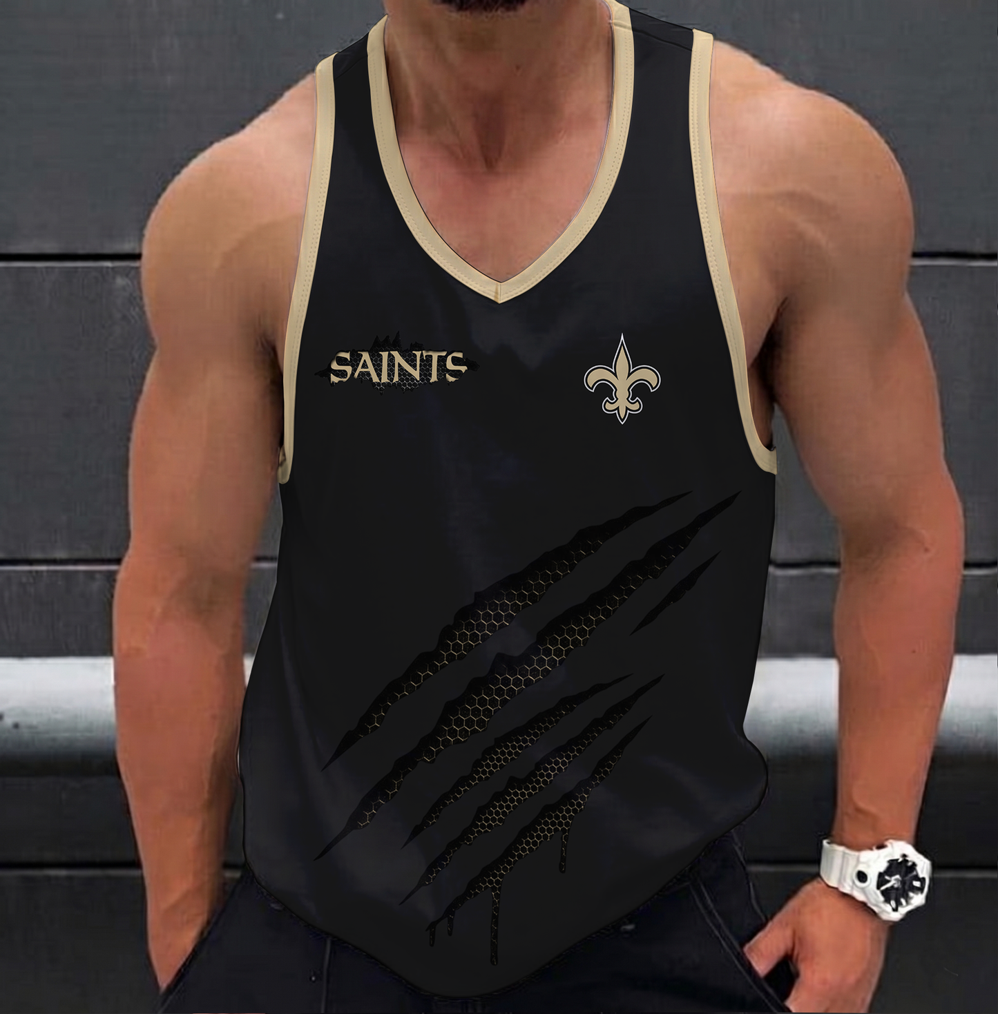 SPECIAL EDITION - NEW CUSTOMIZED NFL24 NOS NEW ORLEANS SAINTS UNISEX TANK TOP