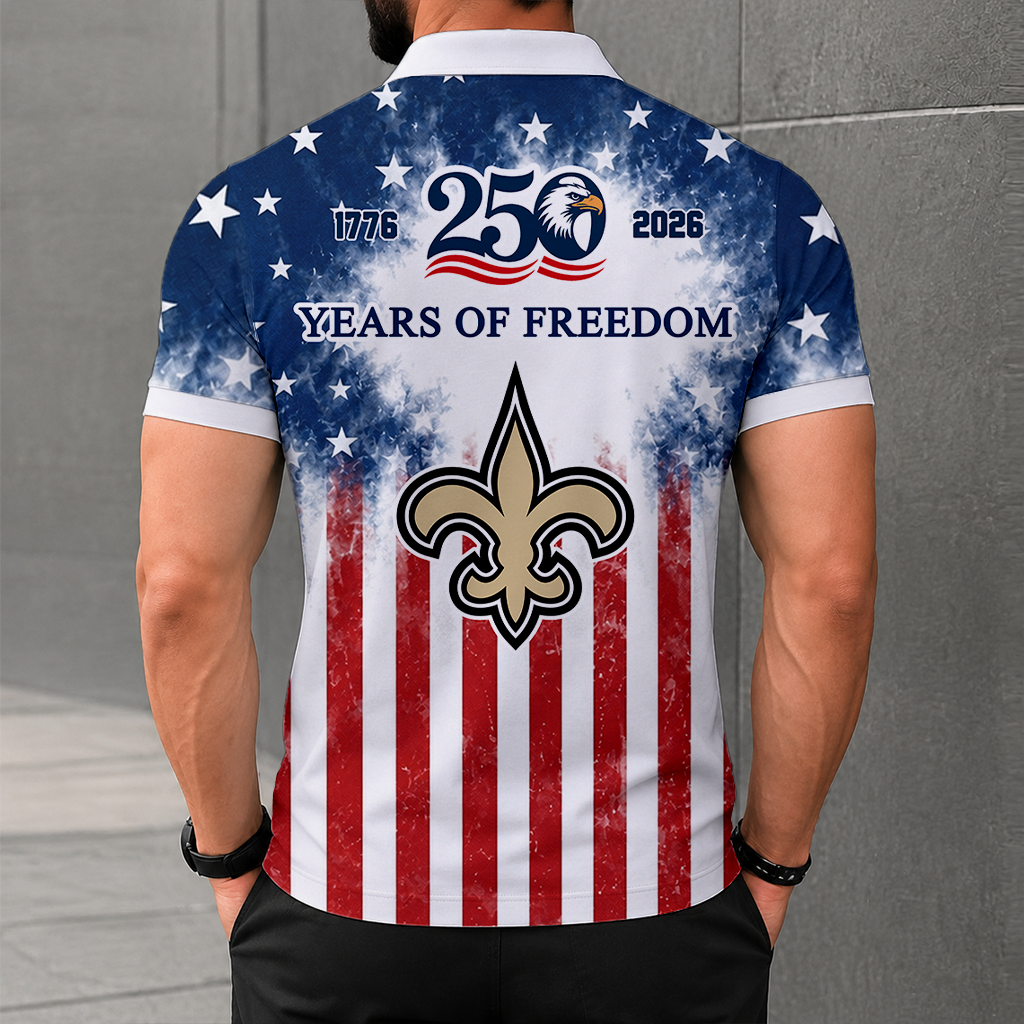 LIMITED EDITION - NEW CUSTOMIZED NFL24 NOS NEW ORLEANS SAINTS POLO SHIRT, ZIP POLO SHIRT & T-SHIRTS