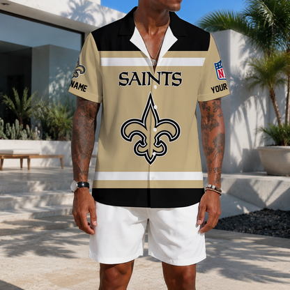 EXCLUSIVE EDITION - NEW CUSTOMIZED NFL24 NOS NEW ORLEANS SAINTS UNISEX HAWAIIAN SHIRT