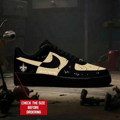 [SPECIAL OFFER] NEW CUSTOMIZED NFL24 NOS NEW ORLEANS SAINTS AF1 SNEAKERS