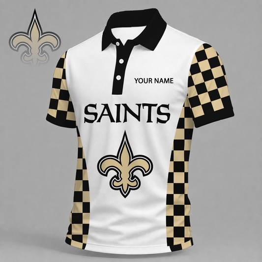 LIMITED EDITION - NEW CUSTOMIZED NFL24 NOS NEW ORLEANS SAINTS T-SHIRT, POLO SHIRT, ZIP POLO SHIRT, SWEATSHIRT, HOODIE & ZIP HOODIE