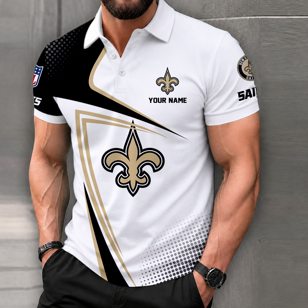 LIMITED EDITION - NEW CUSTOMIZED NFL24 NOS NEW ORLEANS SAINTS T-SHIRT, POLO SHIRT, ZIP POLO SHIRT, SWEATSHIRT, HOODIE & ZIP HOODIE