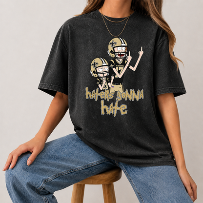 [SPECIAL OFFER] NEW CUSTOMIZED NFL24 NOS NEW ORLEANS SAINTS FUNNY MULTICOLOR WASHED TEE