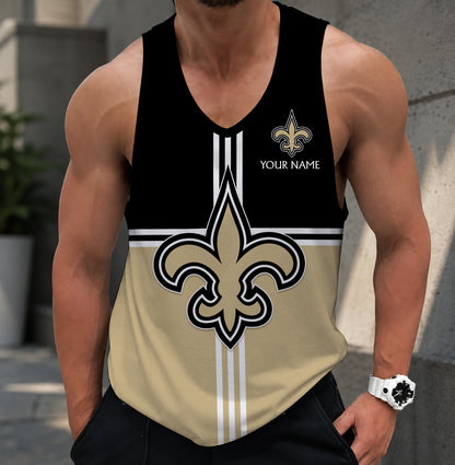 EXCLUSIVE EDITION - NEW CUSTOMIZED NFL24 NOS NEW ORLEANS SAINTS TANK TOP