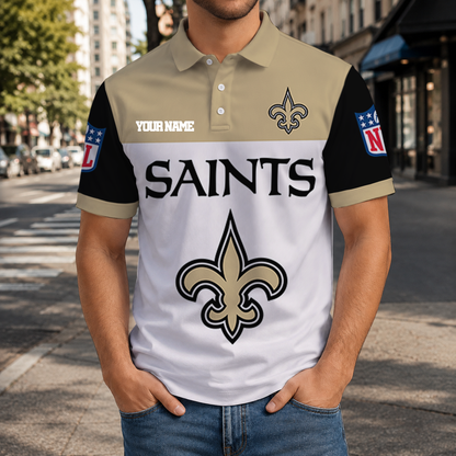 LIMITED EDITION - NEW CUSTOMIZED NFL24 NOS NEW ORLEANS SAINTS T-SHIRT, POLO SHIRT, ZIP POLO SHIRT, SWEATSHIRT, HOODIE & ZIP HOODIE