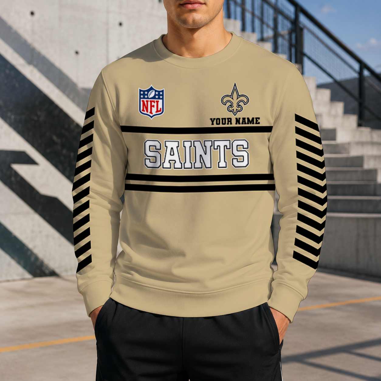 LIMITED EDITION - NEW CUSTOMIZED NFL24 NOS NEW ORLEANS SAINTS UNISEX SWEATSHIRT