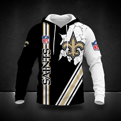 LIMITED EDITION - NEW CUSTOMIZED NFL24 NOS NEW ORLEANS SAINTS T-SHIRT, POLO SHIRT, ZIP POLO SHIRT, SWEATSHIRT, HOODIE & ZIP HOODIE