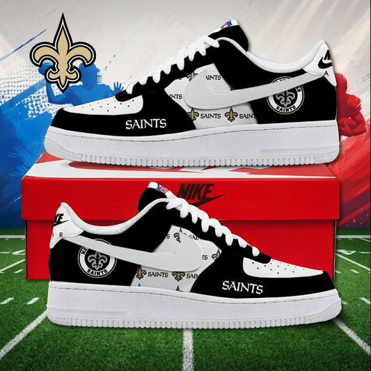 MEGA SALE - NEW CUSTOMIZED NFL24 NOS NEW ORLEANS SAINTS AF1 SNEAKERS