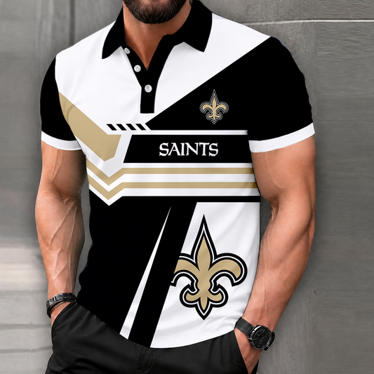 LIMITED EDITION - NEW CUSTOMIZED NFL24 NOS NEW ORLEANS SAINTS POLO SHIRT, ZIP POLO SHIRT & T-SHIRTS