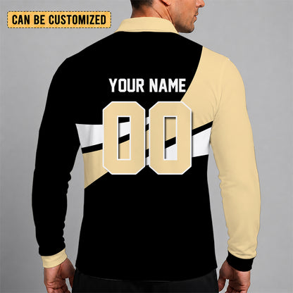 [SPECIAL OFFER] NEW CUSTOMIZED NFL24 NOS NEW ORLEANS SAINTS LONG SLEEVE POLO SHIRT