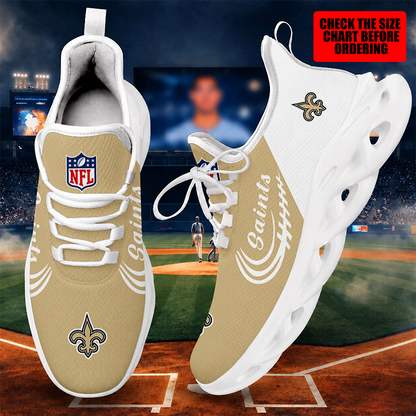 [SPECIAL OFFER] NEW CUSTOMIZED NFL24 NOS NEW ORLEANS SAINTS MAX SOUL SHOES