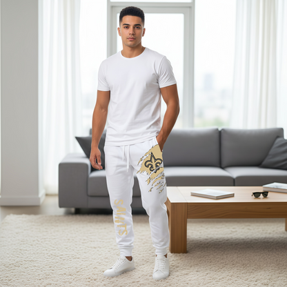 LIMITED EDITION - NEW PERSONALIZED NFL24 NOS NEW ORLEANS SAINTS JOGGERS