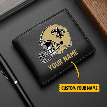 LIMITED EDITION - NEW CUSTOMIZED NFL24 NO SAINTS LEATHER WALLET