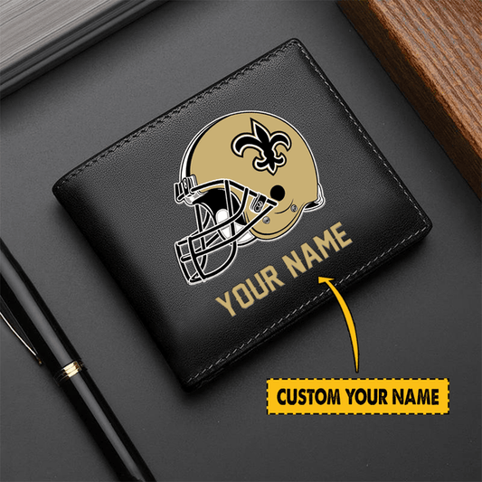 LIMITED EDITION - NEW CUSTOMIZED NFL24 NO SAINTS LEATHER WALLET