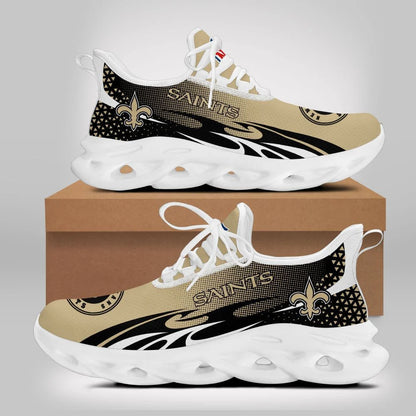 LIMITED EDITION - NEW CUSTOMIZED NFL24 NOS NEW ORLEANS SAINTS UNISEX MAX SOUL SHOES