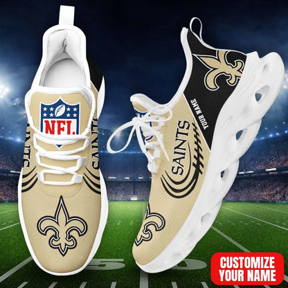 LIMITED EDITION - NEW CUSTOMIZED NFL24 NOS NO SAINTS PREMIUM CLUNKY SNEAKERS