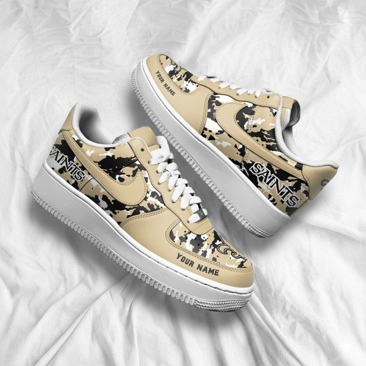 [SPECIAL OFFER] NEW CUSTOMIZED NFL24 NOS NEW ORLEANS SAINTS AF1 SNEAKERS