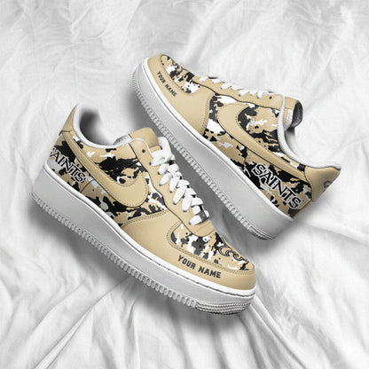 [SPECIAL OFFER] NEW CUSTOMIZED NFL24 NOS NEW ORLEANS SAINTS AF1 SNEAKERS