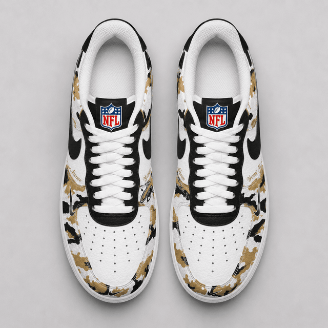 [SPECIAL OFFER] NEW CUSTOMIZED NFL24 NOS NEW ORLEANS SAINTS AF1 SHOES