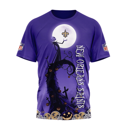 [SPECIAL OFFER] NEW CUSTOMIZED NFL24 NOS NEW ORLEANS SAINTS HALLOWEEN THE NIGHTMARE APPAREL