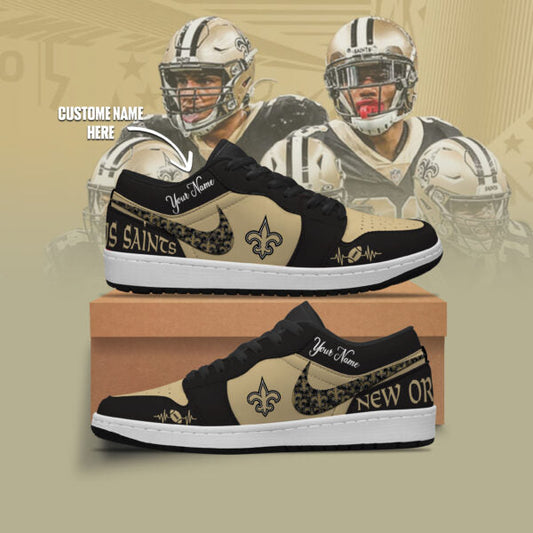[SPECIAL OFFER] NEW CUSTOMIZED NFL24 NOS NEW ORLEANS SAINTS AIR JORDAN LOW SHOES