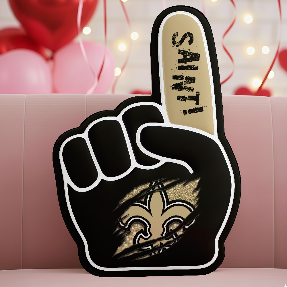 LIMITED EDITION - NEW CUSTOMIZED NFL24 NOS NEW ORLEANS SAINTS 3D BODY PILLOW