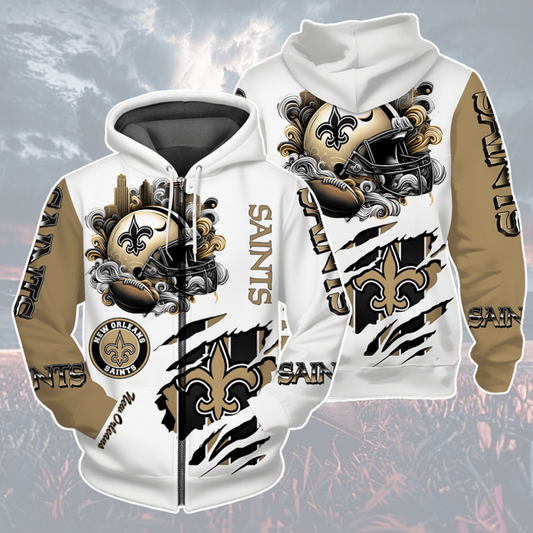 LIMITED EDITION - NEW CUSTOMIZED NFL24 NOS NEW ORLEANS SAINTS UNISEX T-SHIRT, POLO, HOODIE & JACKETS