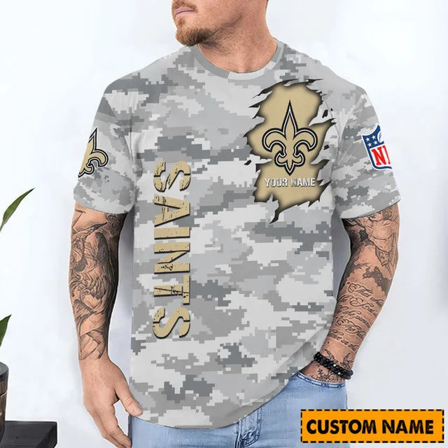 LIMITED EDITION - NEW CUSTOMIZED NFL24 NOS NEW ORLEANS SAINTS T-SHIRT, POLO SHIRT, ZIP POLO SHIRT, SWEATSHIRT, HOODIE & ZIP HOODIE