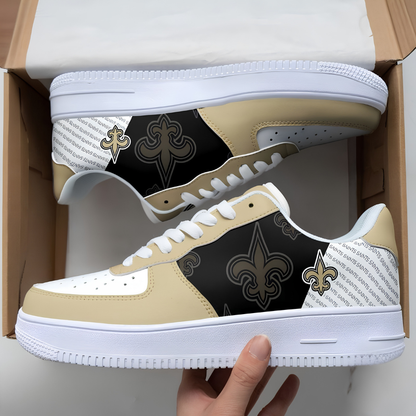 [SPECIAL OFFER] NEW CUSTOMIZED NFL24 NOS NEW ORLEANS SAINTS AF1 SNEAKERS