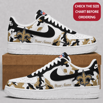 [SPECIAL OFFER] NEW CUSTOMIZED NFL24 NOS NEW ORLEANS SAINTS AF1 SHOES