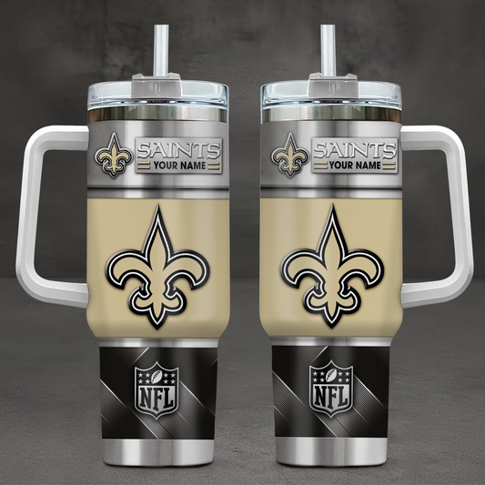 LIMITED EDITION - NEW CUSTOMIZED NFL24 NOS NEW ORLEANS SAINTS TUMBLER CUP