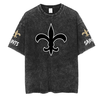 [SPECIAL OFFER] NEW CUSTOMIZED NFL24 NOS NEW ORLEANS SAINTS MULTICOLOR WASHED TEE