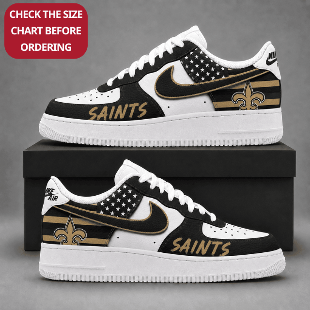 [SPECIAL OFFER] NEW CUSTOMIZED NFL24 NOS NEW ORLEANS SAINTS AF1 SHOES