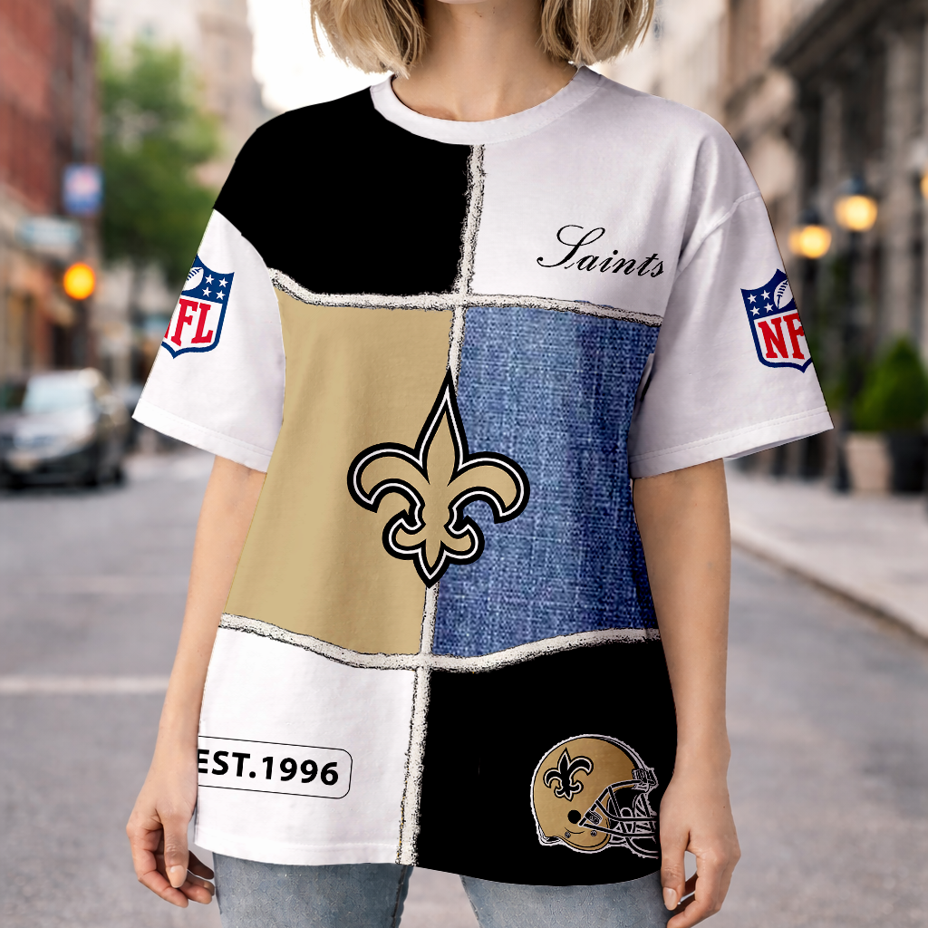 LIMITED EDITION - NEW CUSTOMIZED NFL24 NOS NEW ORLEANS SAINTS UNISEX T-SHIRT, POLO, HOODIE & JACKETS