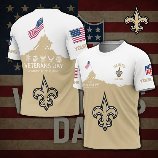 LIMITED EDITION - NEW CUSTOMIZED NFL24 NO SAINTS UNISEX T-SHIRT, SWEATSHIRT, HOODIE & ZIP HOODIE