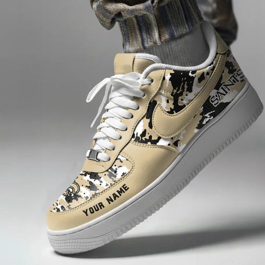 [SPECIAL OFFER] NEW CUSTOMIZED NFL24 NOS NEW ORLEANS SAINTS AF1 SNEAKERS