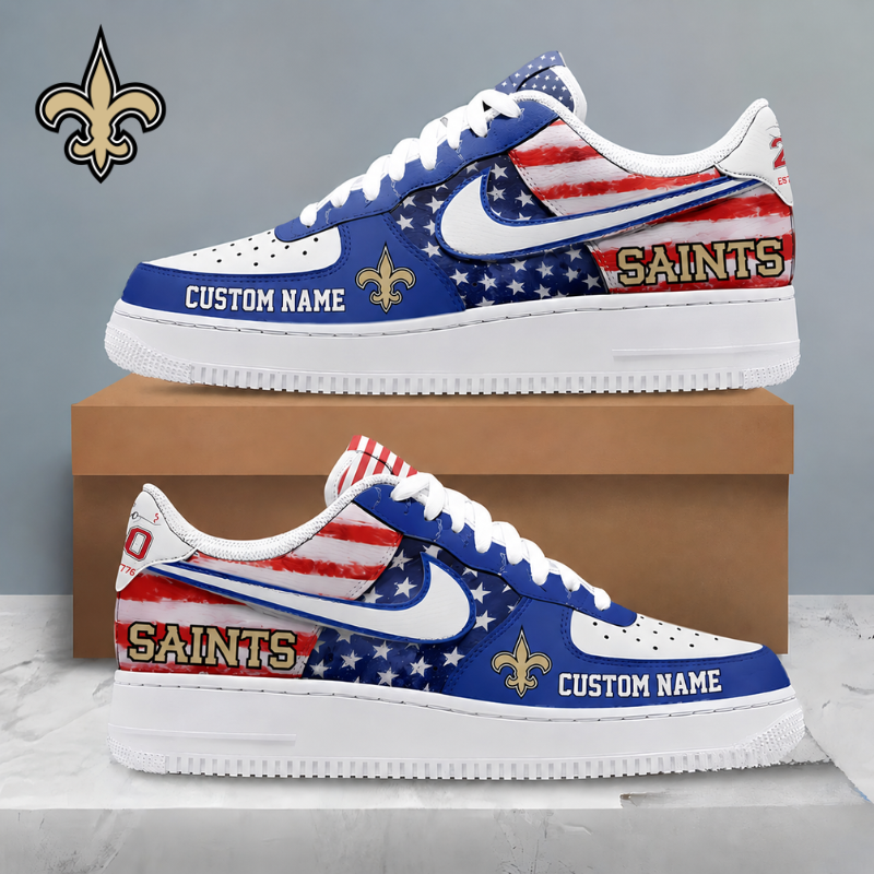 [SPECIAL OFFER] NEW CUSTOMIZED NFL24 NOS NEW ORLEANS SAINTS AF1 SHOES