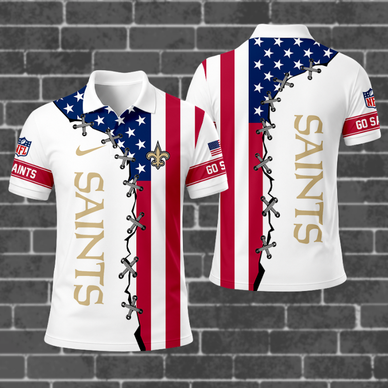 [SPECIAL OFFER] NEW CUSTOMIZED NFL24 NOS NEW ORLEANS SAINTS POLO SHIRT