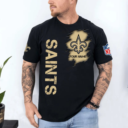 LIMITED EDITION - NEW CUSTOMIZED NFL24 NOS NEW ORLEANS SAINTS T-SHIRT, POLO SHIRT, ZIP POLO SHIRT, SWEATSHIRT, HOODIE & ZIP HOODIE