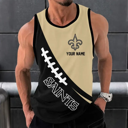 [SPECIAL OFFER] NEW CUSTOMIZED NFL24 NOS NEW ORLEANS SAINTS UNISEX TANK TOP