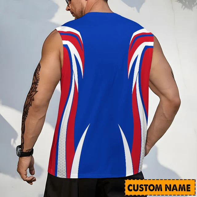 LIMITED EDITION - NEW CUSTOMIZED NHL24 NYR NEW YORK RANGERS TANK TOP & GYM SHIRT
