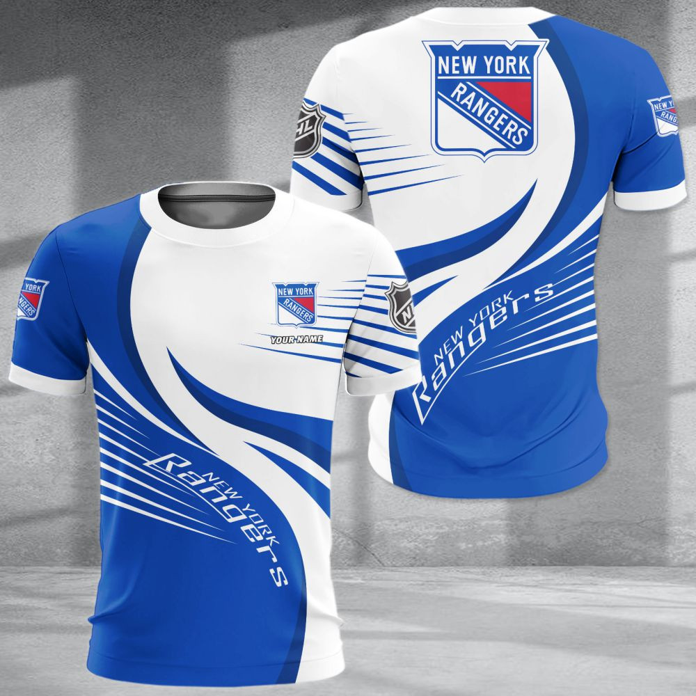 LIMITED EDITION - NEW CUSTOMIZED NHL24 NYR NEW YORK RANGERS POLO SHIRT & T-SHIRTS