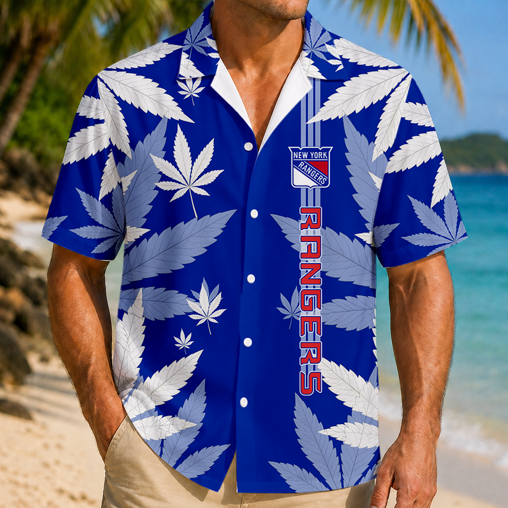 LIMITED EDITION - NEW CUSTOMIZED NHL24 NYR NEW YORK RANGERS UNISEX HAWAIIAN SHIRT