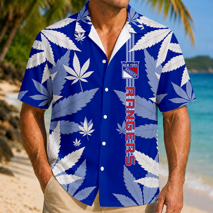 LIMITED EDITION - NEW CUSTOMIZED NHL24 NYR NEW YORK RANGERS UNISEX HAWAIIAN SHIRT