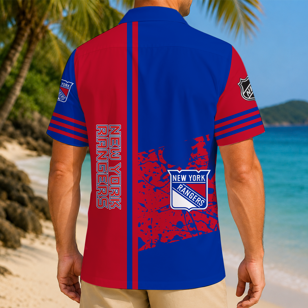 LIMITED EDITION - NEW CUSTOMIZED NHL24 NYR NEW YORK RANGERS UNISEX HAWAIIAN SHIRT