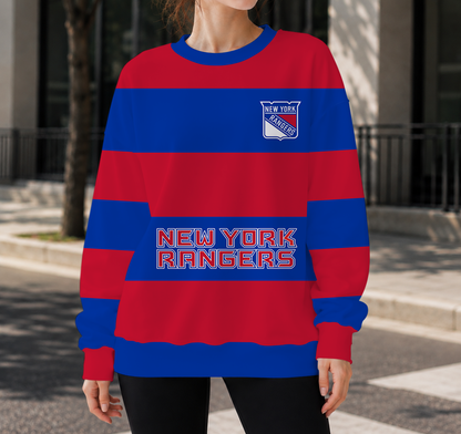 SPECIAL EDITION - NEW CUSTOMIZED NHL24 NYR NEW YORK RANGERS UNISEX SWEATSHIRT