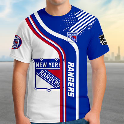 ELITE EDITION - NEW CUSTOMIZED NHL24 NYR NEW YORK RANGERS POLO SHIRT, ZIP POLO SHIRT & T-SHIRTS
