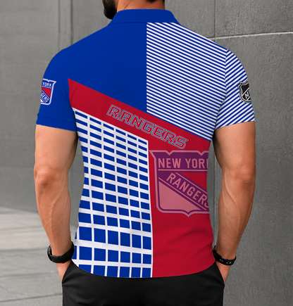 VIRAL EDITION - NEW CUSTOMIZED NHL24 NYR NEW YORK RANGERS POLO SHIRT