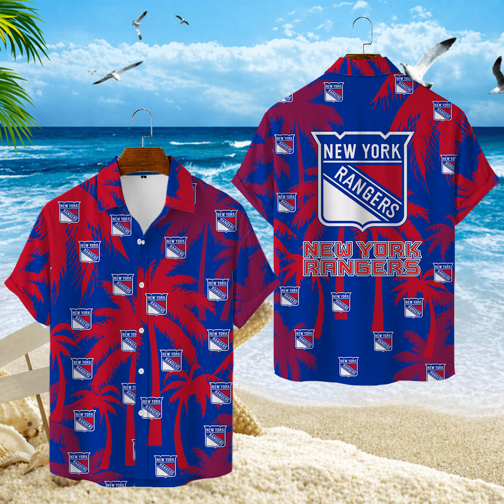 LIMITED EDITION - NEW CUSTOMIZED NHL24 NYR NEW YORK RANGERS UNISEX HAWAIIAN SHIRT