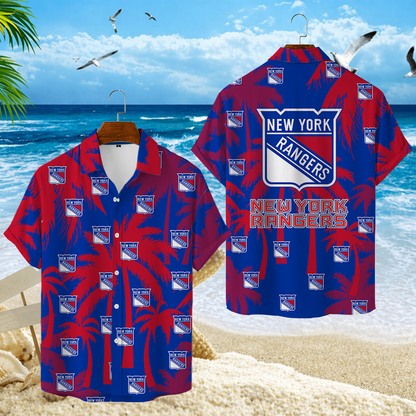 LIMITED EDITION - NEW CUSTOMIZED NHL24 NYR NEW YORK RANGERS UNISEX HAWAIIAN SHIRT